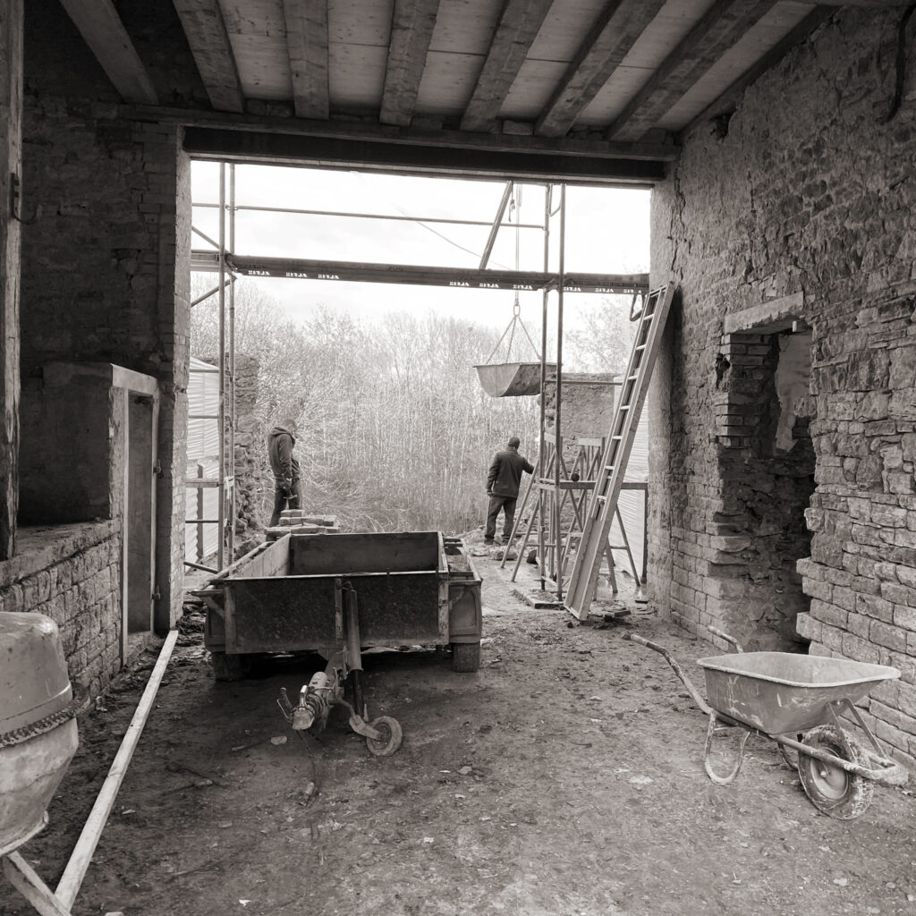 Blick in den Garten (schon geöffnet)