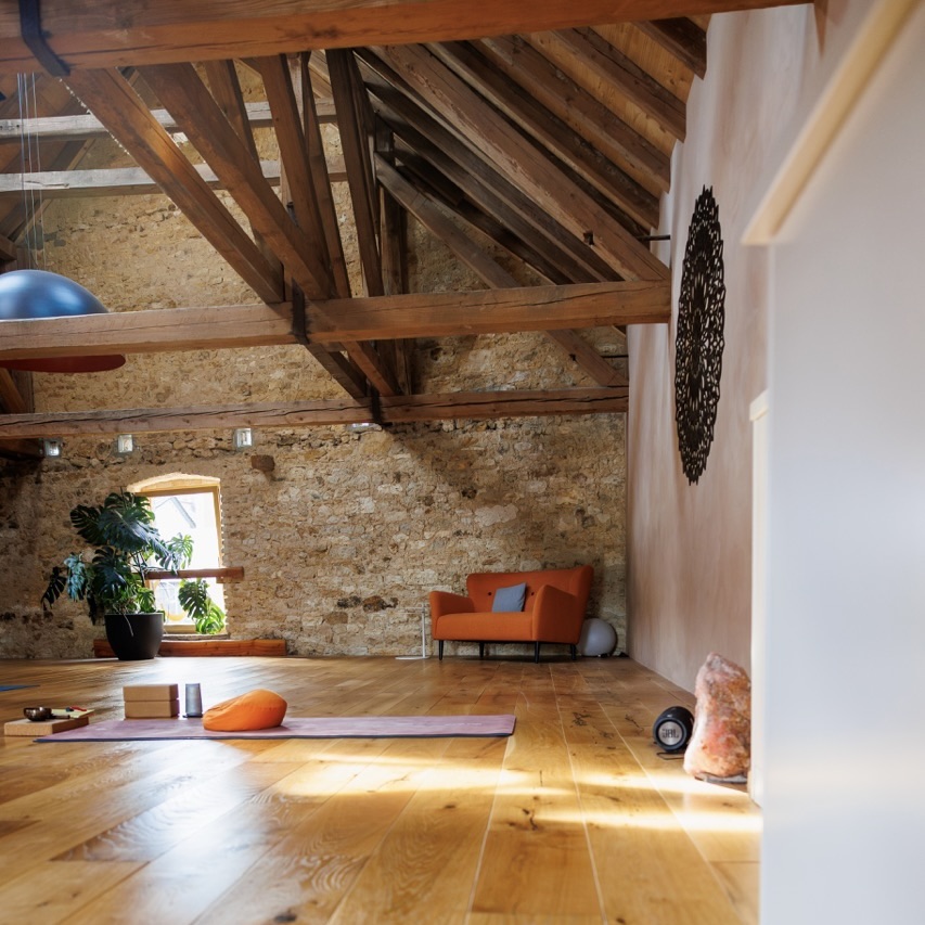 der alte Dachstuhl konnte erhalten werden